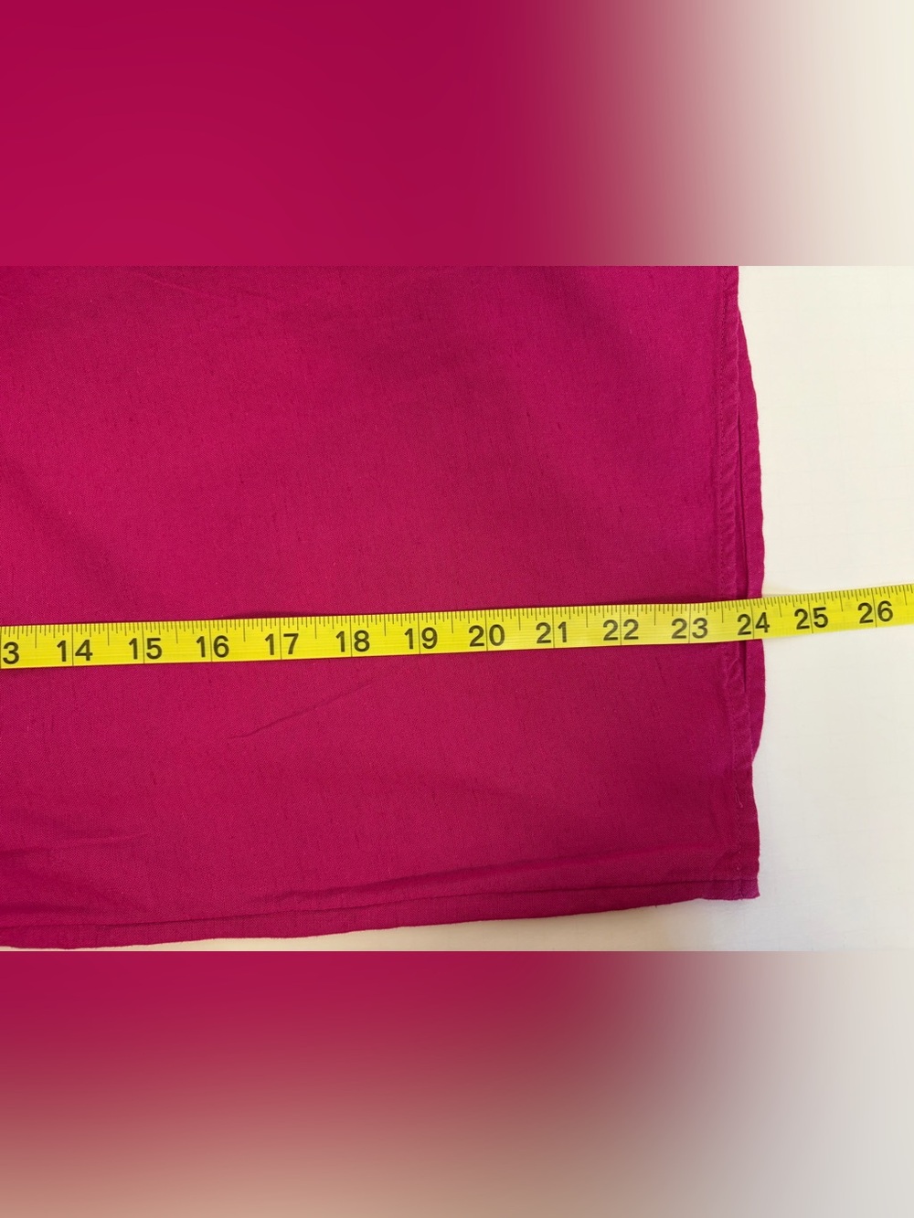 Fuchsia Ruffle Sleeve Button Front Top - Picture 6 of 6